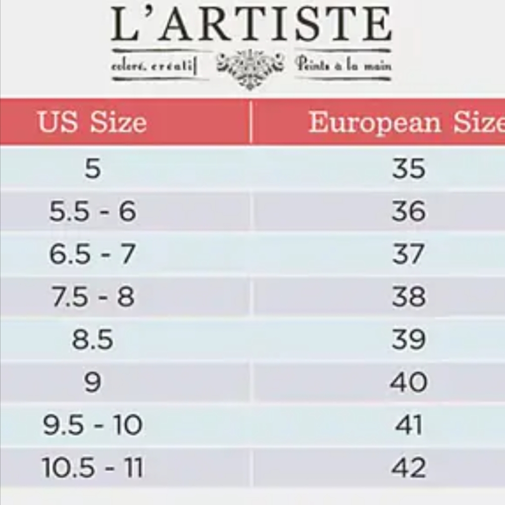 Women's L'ARTISTE Shoes Size 37 (US 6.7-7) - Picture 10 of 10